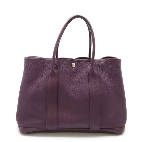 Hermes Garden Party PM 36 Tote Bag Purple - Picture 1 of 7